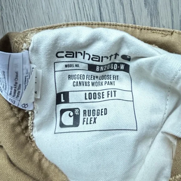 Carhartt Women’s Loose Fit Tan Cargo Canvas Pants SZ 2 - Picture 7 of 11